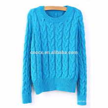 15PKSW30 womens classic cable knit winter thick sweater